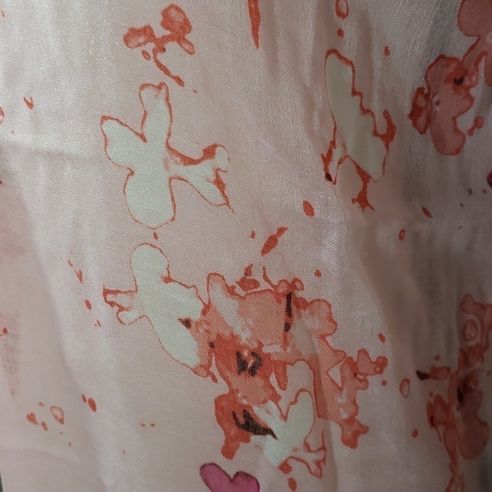 NWT Peter Som Dream Floral Print Sarong Coverup Rose-Quartz Oversize - Picture 3 of 9